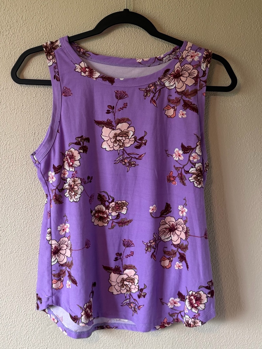 Rue 21 Purple Floral Sleeveless Tank Top Women’s XL